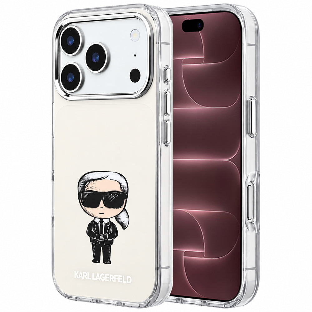 Husa de protectie Karl Lagerfeld compatibil cu iPhone 17 Pro Max / iPhone 18 Pro Max, Bej