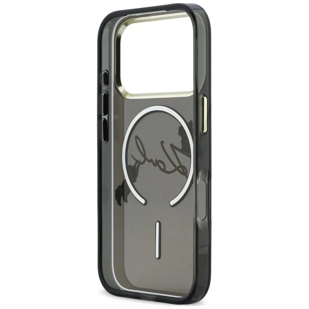 Husa de protectie Karl Lagerfeld compatibil cu iPhone 17 Pro Max / iPhone 18 Pro Max, Negru