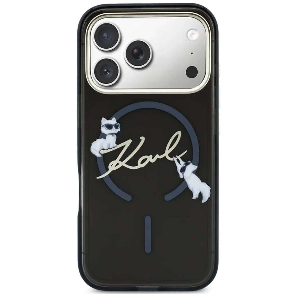 Husa de protectie Karl Lagerfeld compatibil cu iPhone 17 Pro Max / iPhone 18 Pro Max, Negru