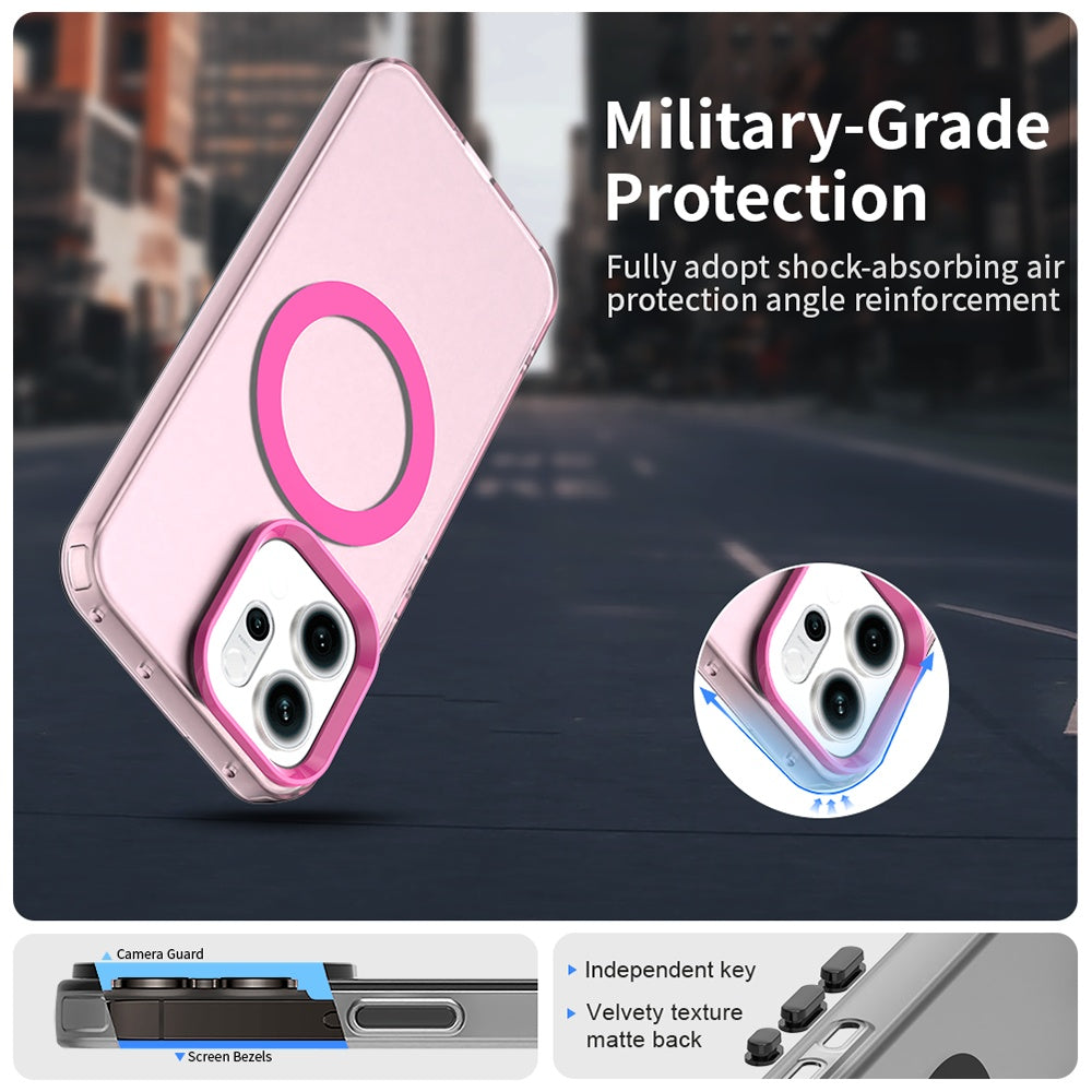 Husa de protectie Techsuit CandyCase MagSafe compatibil cu Oppo Reno16 F / Reno16 FS, Roz