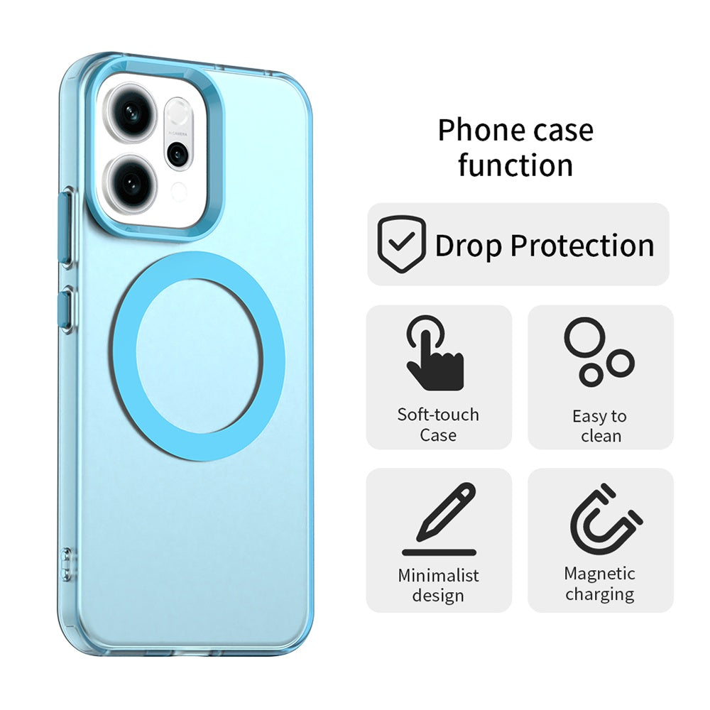 Husa de protectie Techsuit CandyCase MagSafe compatibil cu Oppo Reno16 F / Reno16 FS, Albastru