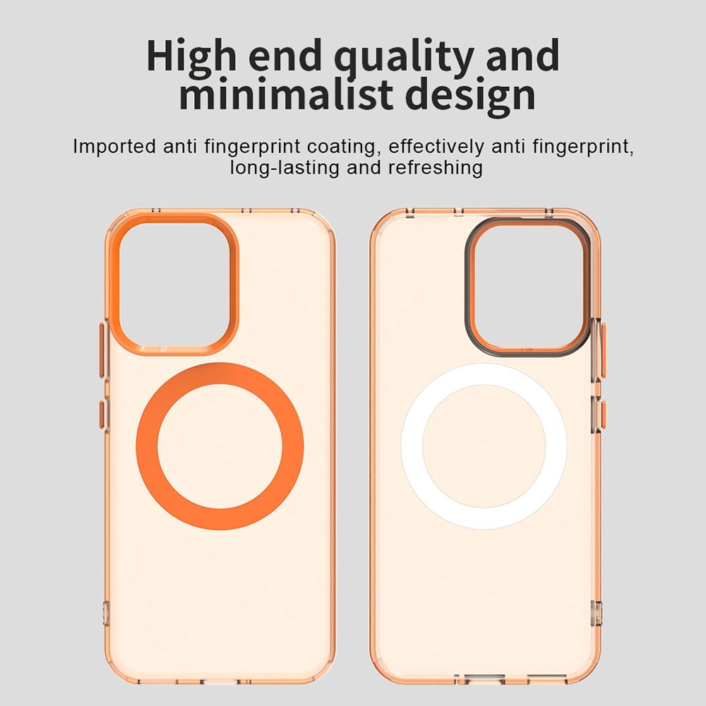 Husa de protectie Techsuit CandyCase MagSafe compatibil cu Oppo Reno16 F / Reno16 FS, Portocaliu