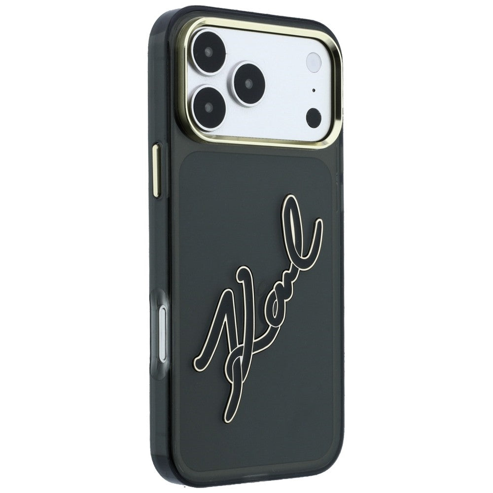 Husa de protectie Karl Lagerfeld compatibil cu iPhone 17 Pro Max / iPhone 18 Pro Max, Negru