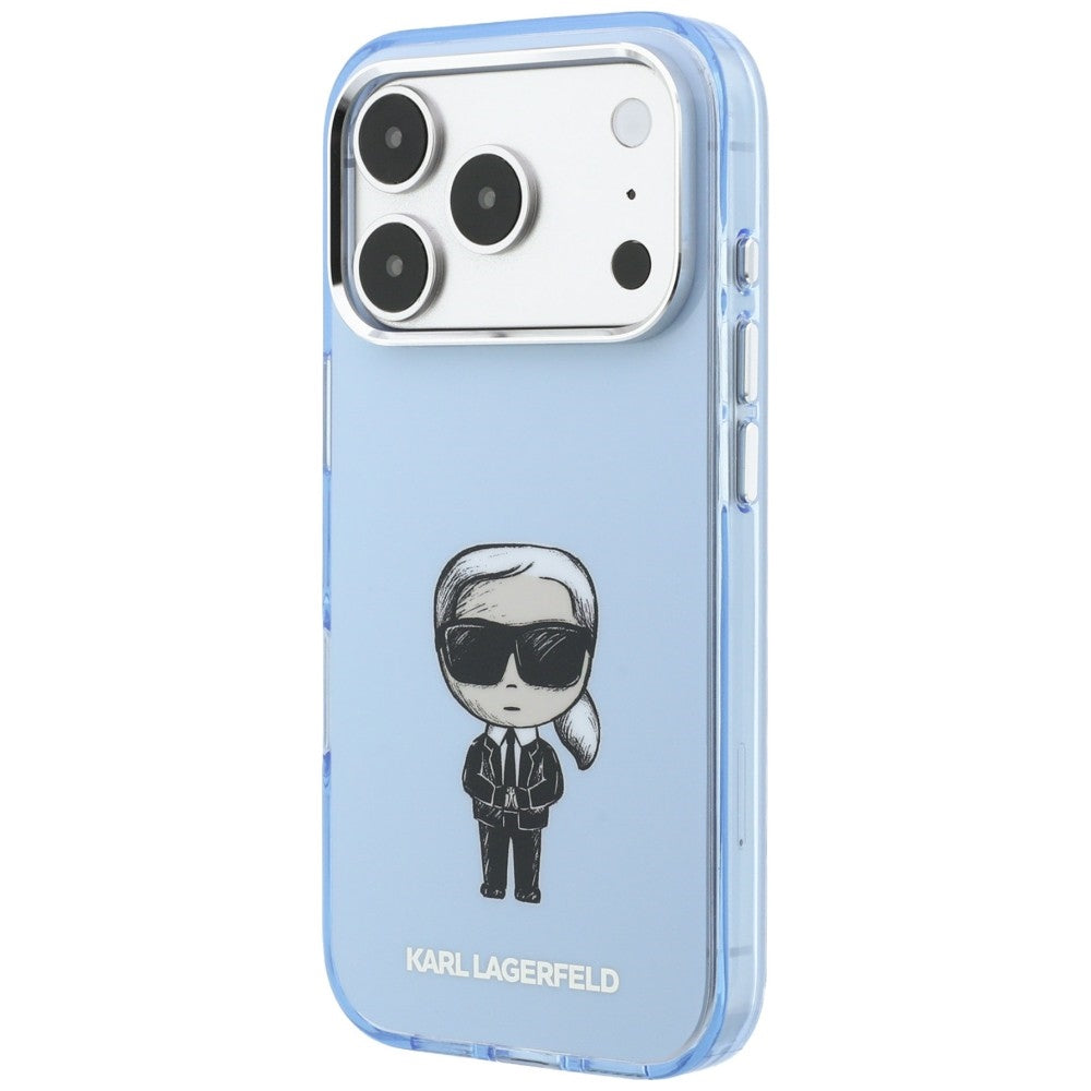 Husa de protectie Karl Lagerfeld compatibil cu iPhone 17 Pro Max / iPhone 18 Pro Max, Albastru