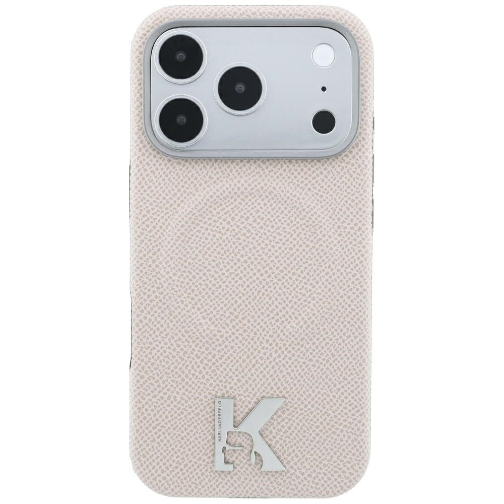 Husa de protectie Karl Lagerfeld compatibil cu iPhone 18 Pro / iPhone 17 Pro, Bej
