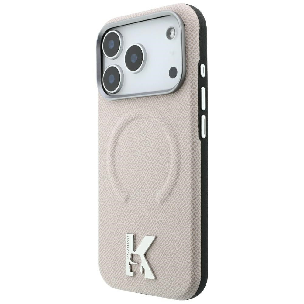 Husa de protectie Karl Lagerfeld compatibil cu iPhone 18 Pro / iPhone 17 Pro, Bej
