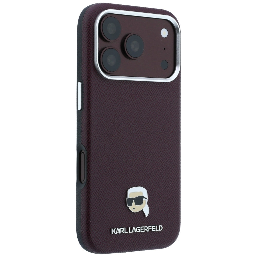 Husa de protectie Karl Lagerfeld compatibil cu iPhone 18 Pro Max / iPhone 17 Pro Max, Bordo