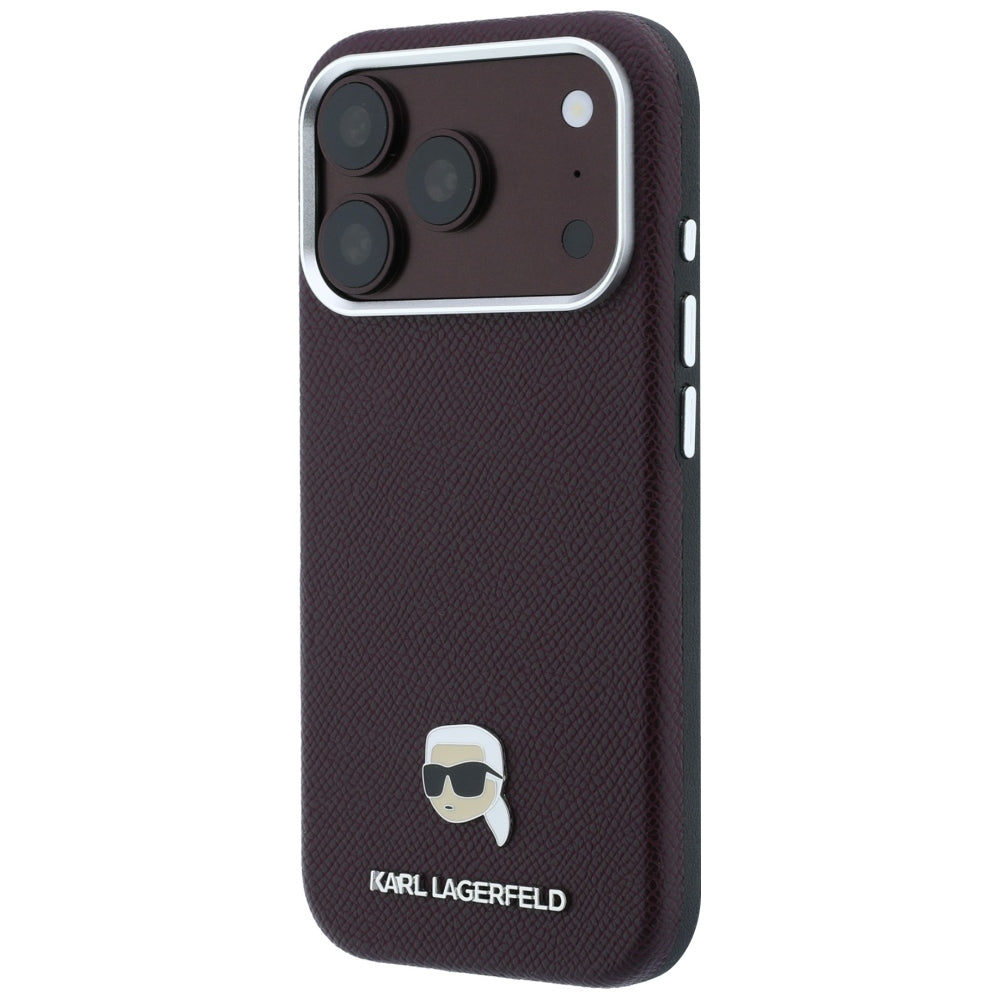 Husa de protectie Karl Lagerfeld compatibil cu iPhone 18 Pro Max / iPhone 17 Pro Max, Bordo