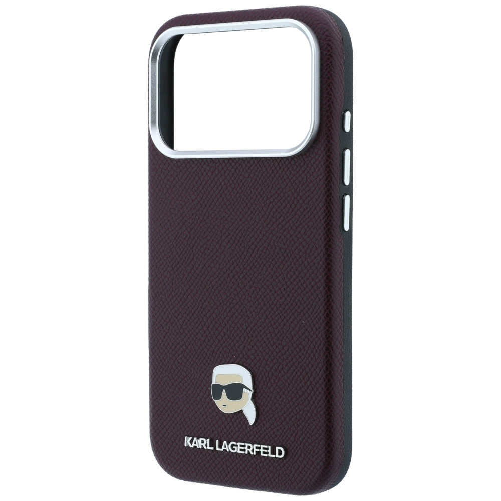 Husa de protectie Karl Lagerfeld compatibil cu iPhone 18 Pro / iPhone 17 Pro, Bordo