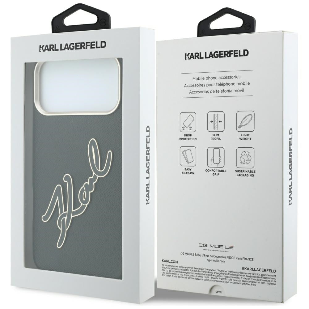 Husa de protectie Karl Lagerfeld compatibil cu iPhone 18 Pro Max / iPhone 17 Pro Max, Negru