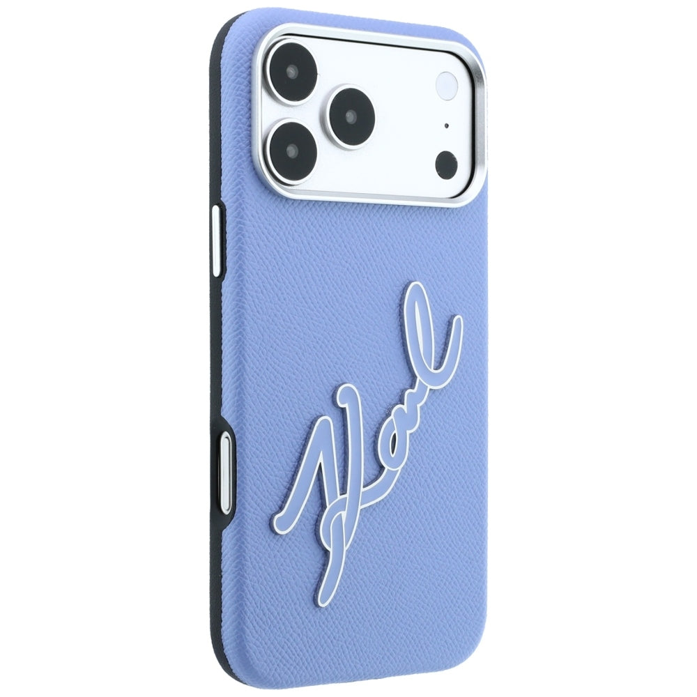 Husa de protectie Karl Lagerfeld compatibil cu iPhone 17 Pro Max / iPhone 18 Pro Max, Albastru
