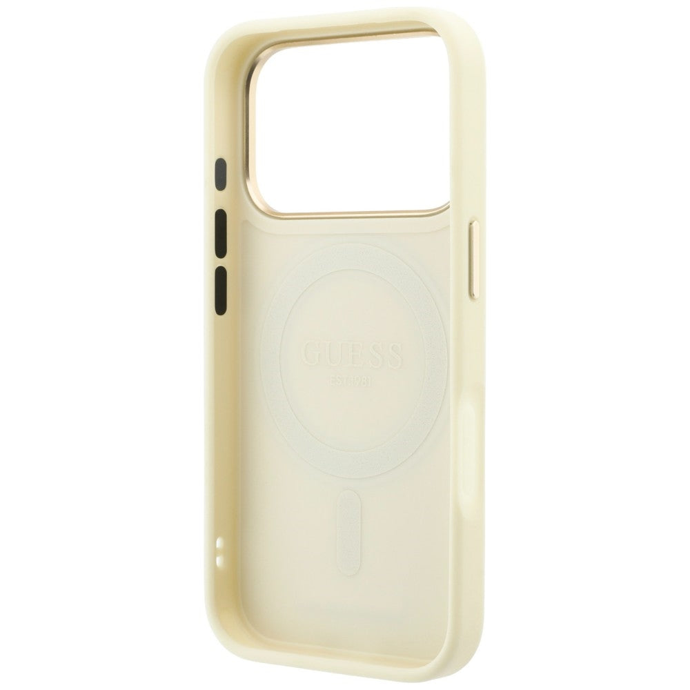 Husa de protectie Guess compatibil cu iPhone 17 Pro / iPhone 18 Pro, Bej