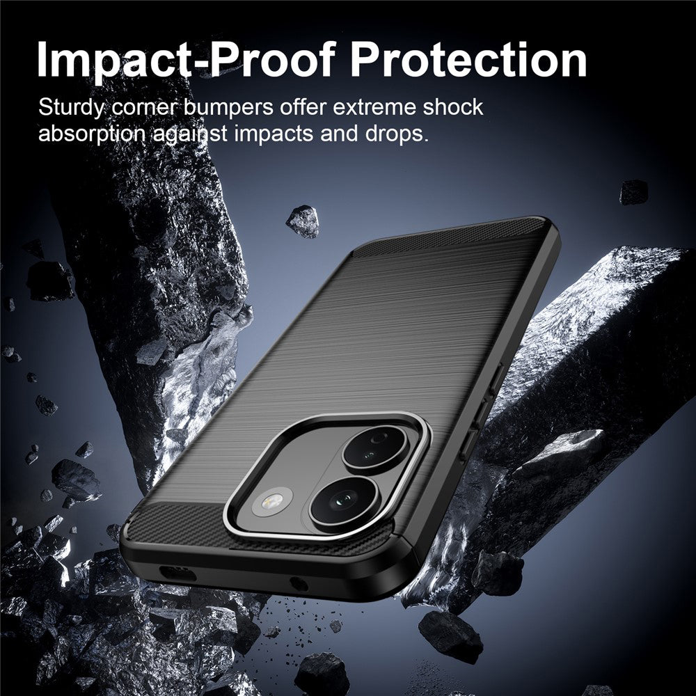 Husa de protectie Techsuit Carbon Silicone compatibil cu Xiaomi Redmi Note 17 Pro Max, Negru