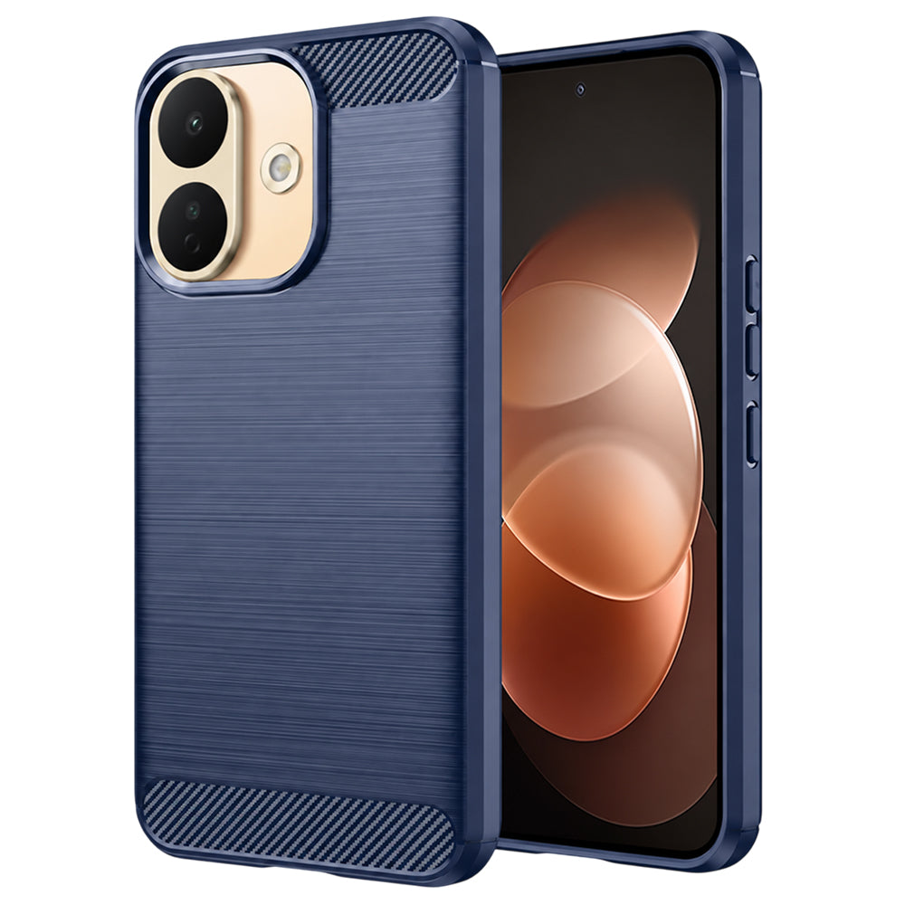 Husa de protectie Techsuit Carbon Silicone compatibil cu Xiaomi Redmi Note 17 Pro 5G, Albastru