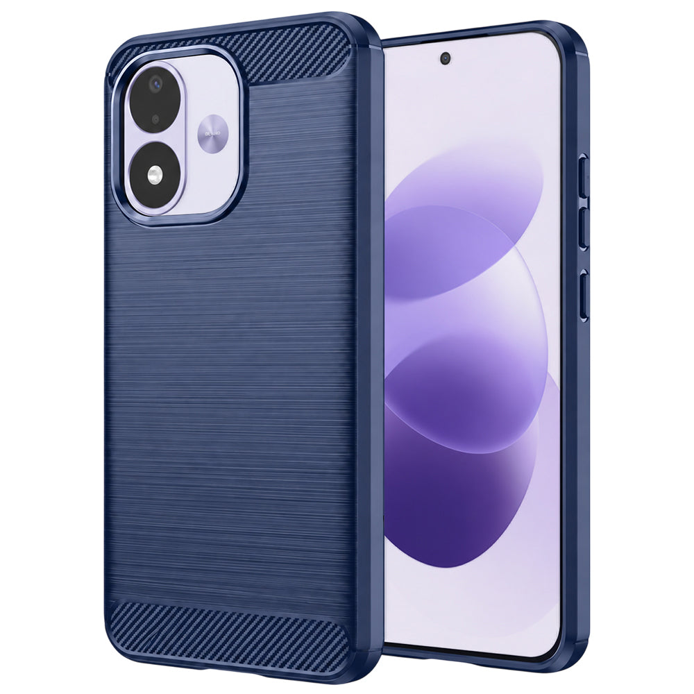 Husa de protectie Techsuit Carbon Silicone compatibil cu Xiaomi Redmi Note 17 4G / Redmi Note 17 5G, Albastru