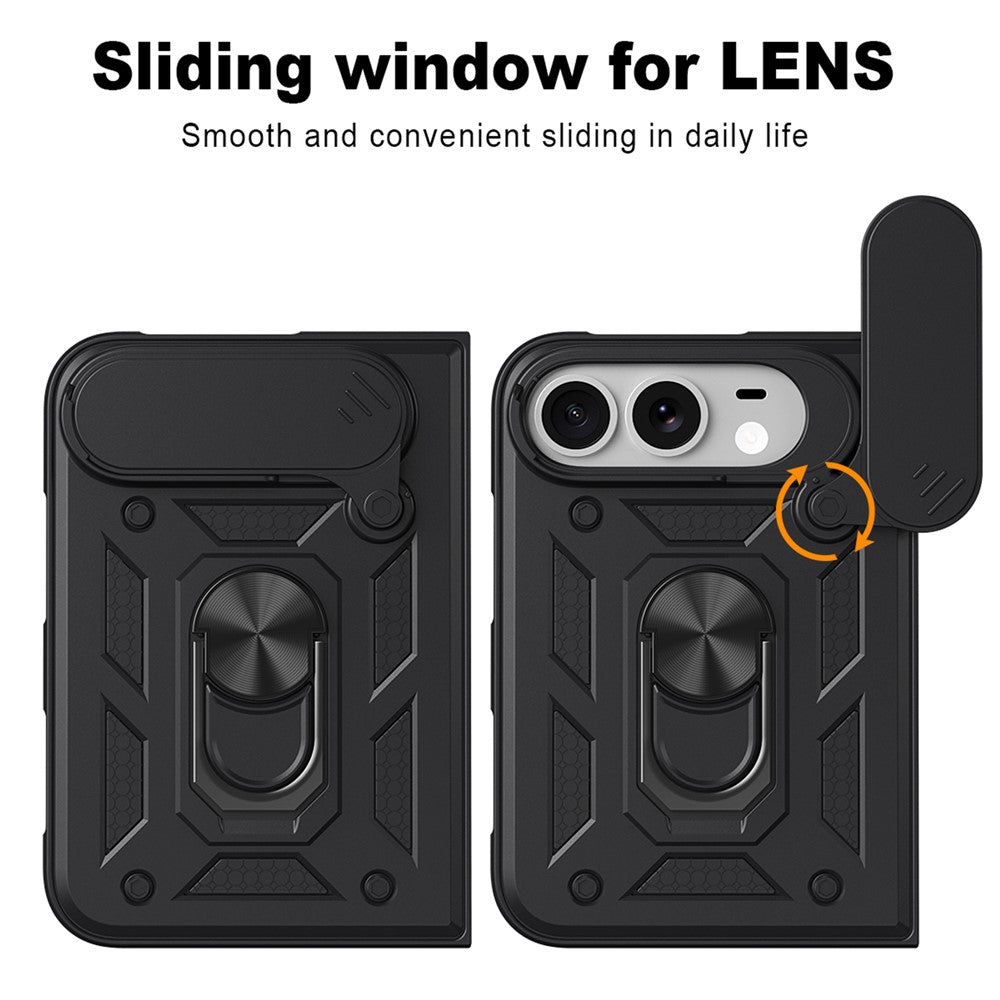 Husa de protectie Techsuit CamShield Series compatibil cu iPhone Duo, Negru