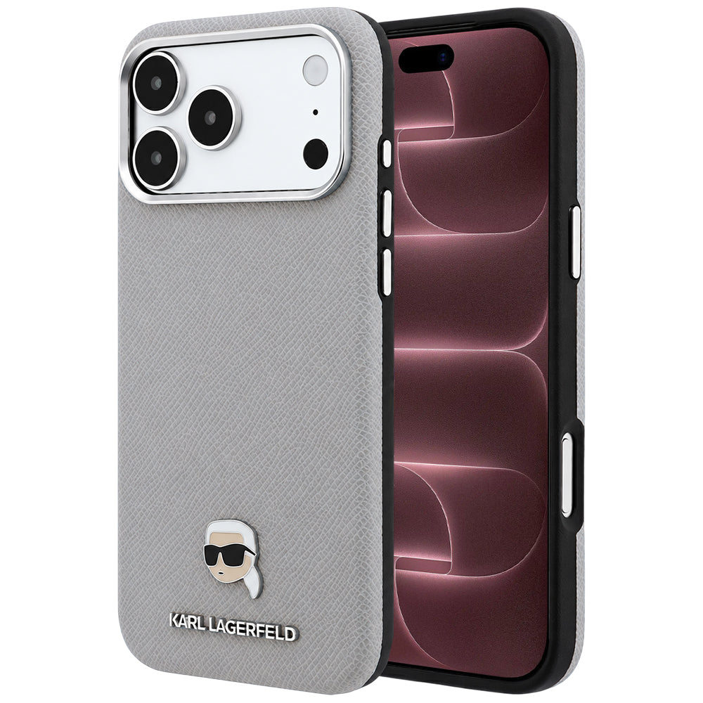 Husa de protectie Karl Lagerfeld compatibil cu iPhone 18 Pro Max / iPhone 17 Pro Max, Gri