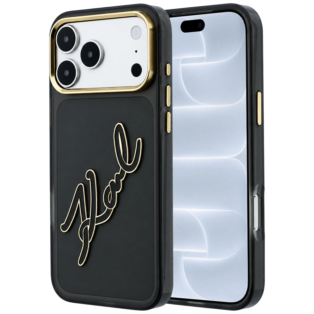Husa de protectie Karl Lagerfeld compatibil cu iPhone 17 Pro / iPhone 18 Pro, Negru