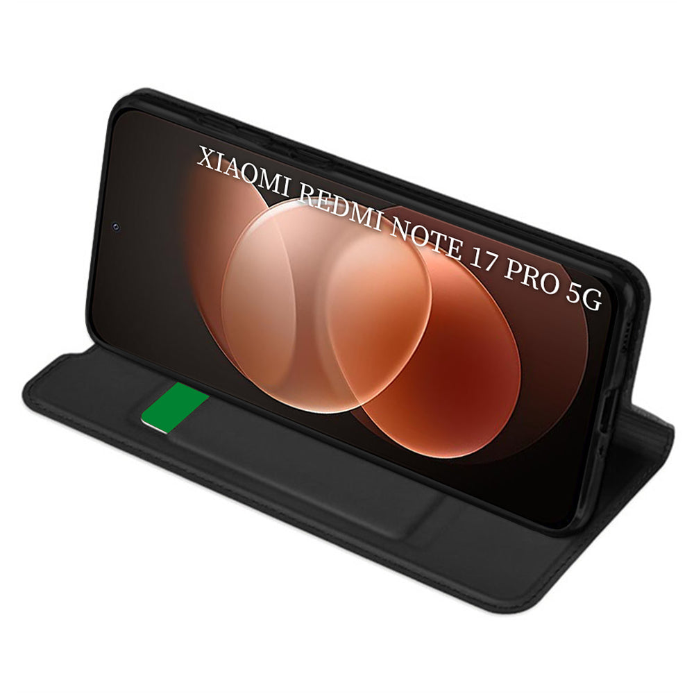 Husa de protectie Techsuit Magskin Book compatibil cu Xiaomi Redmi Note 17 Pro 5G, Negru
