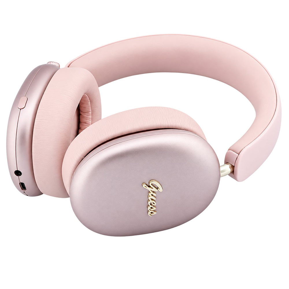 Casti Wireless Guess Metal Script Logo (GUBHP10HMBSP), BT 5.4, ENC, Roz