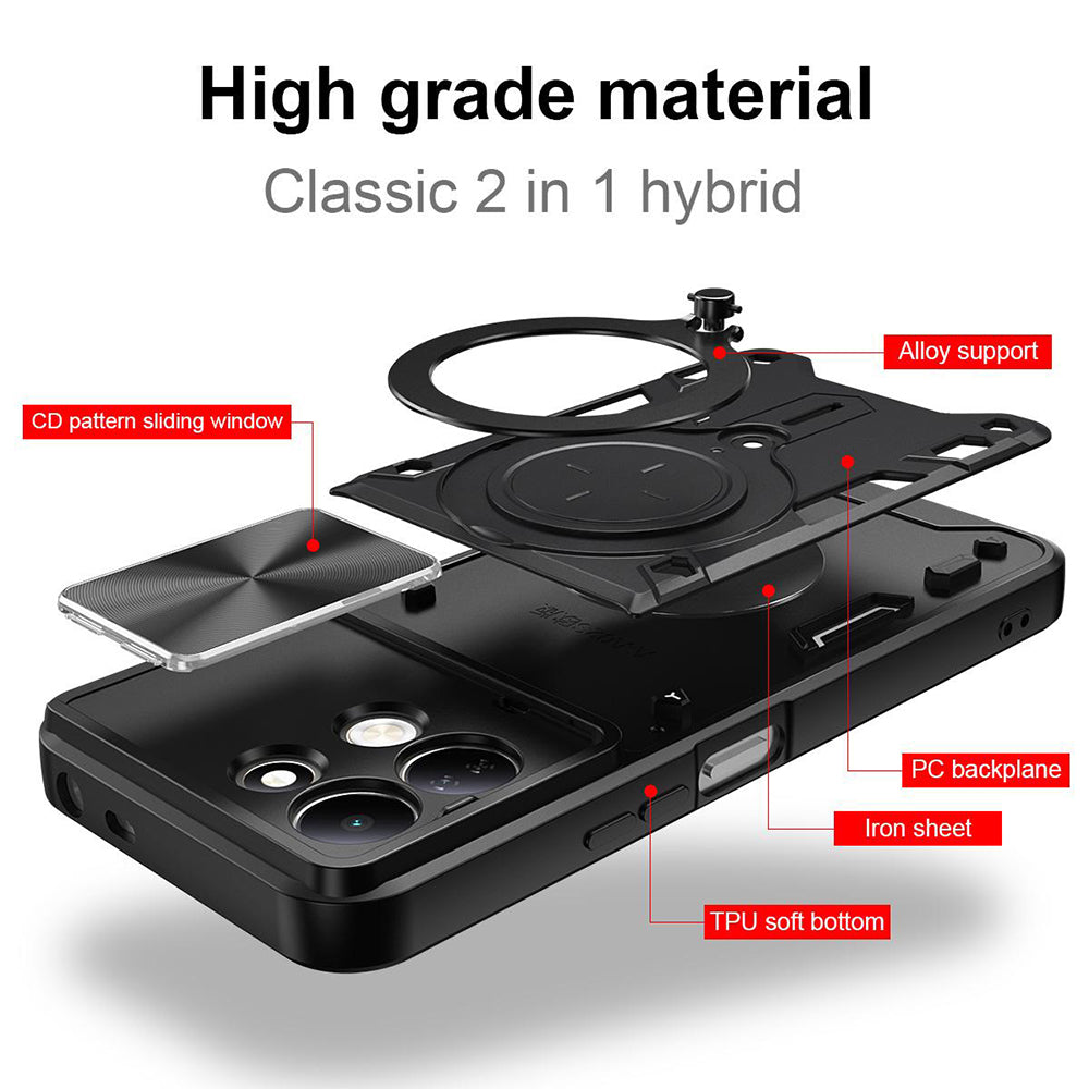 Husa de protectie Techsuit CamGuard Pro compatibil cu Xiaomi Redmi 17 4G / Redmi 17 5G, Roșu