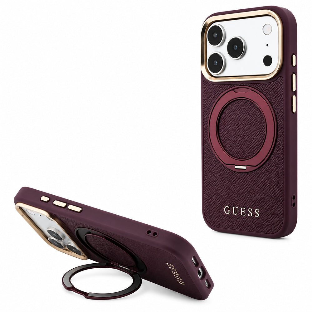 Husa de protectie Guess compatibil cu iPhone 17 Pro / iPhone 18 Pro, Bordo