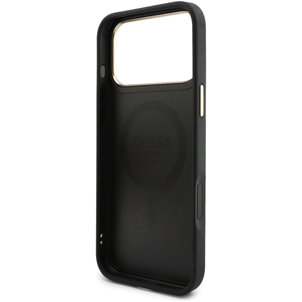 Husa de protectie Guess Hardcase 4G compatibil cu iPhone 18 Pro / iPhone 17 Pro, Negru