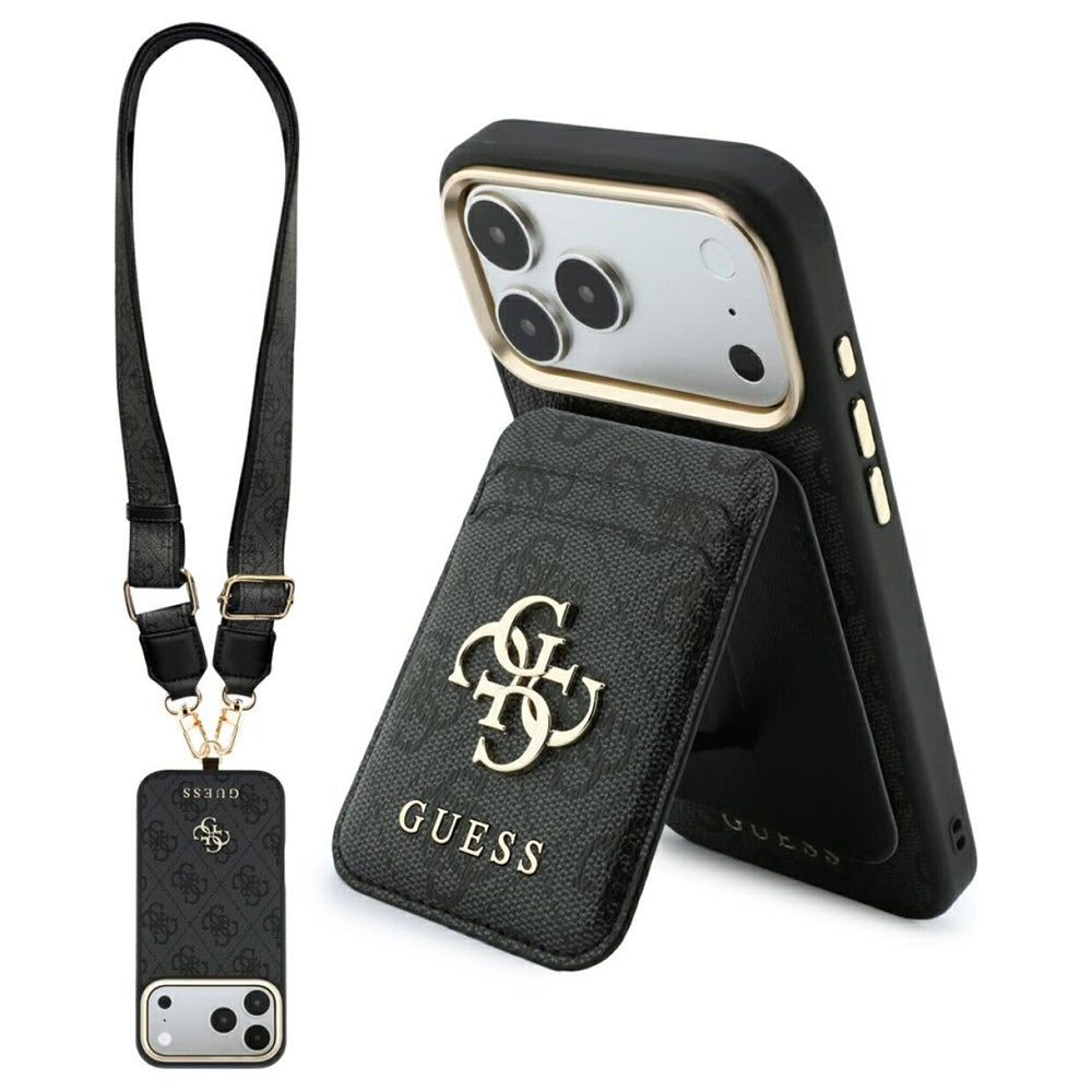 Husa de protectie Guess Hardcase 4G compatibil cu iPhone 18 Pro / iPhone 17 Pro, Negru