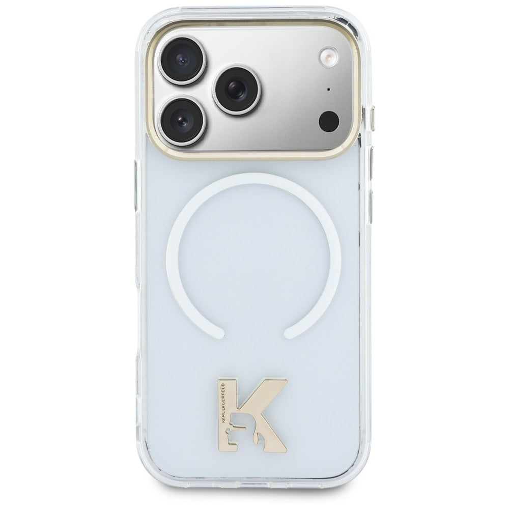 Husa de protectie Karl Lagerfeld compatibil cu iPhone 18 Pro / iPhone 17 Pro, Transparent