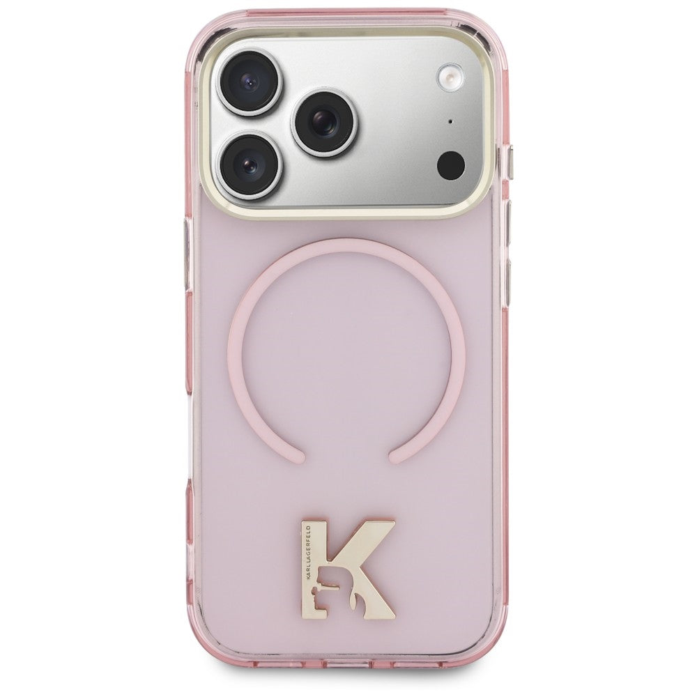 Husa de protectie Karl Lagerfeld compatibil cu iPhone 18 Pro / iPhone 17 Pro, Roz