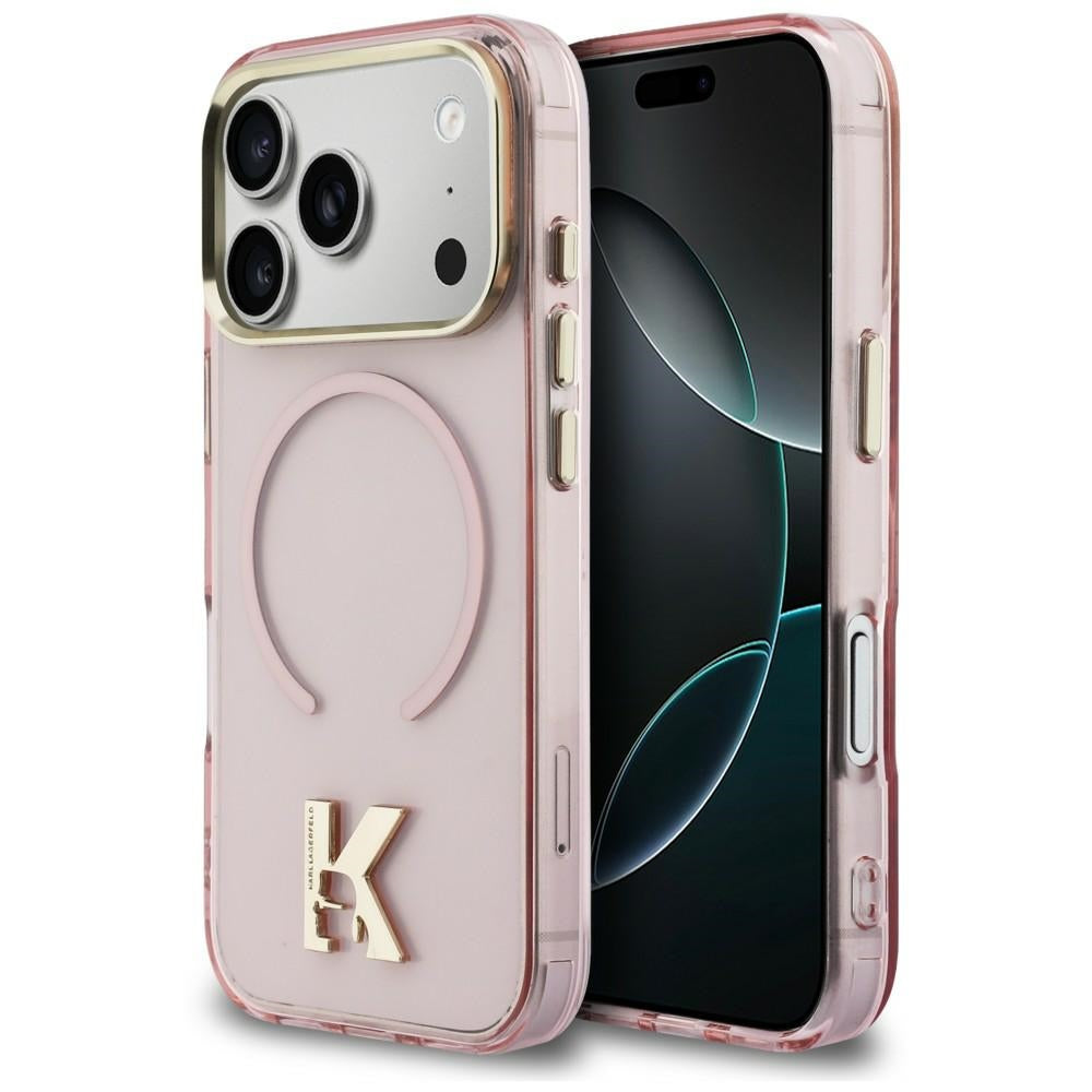 Husa de protectie Karl Lagerfeld compatibil cu iPhone 18 Pro Max / iPhone 17 Pro Max, Roz