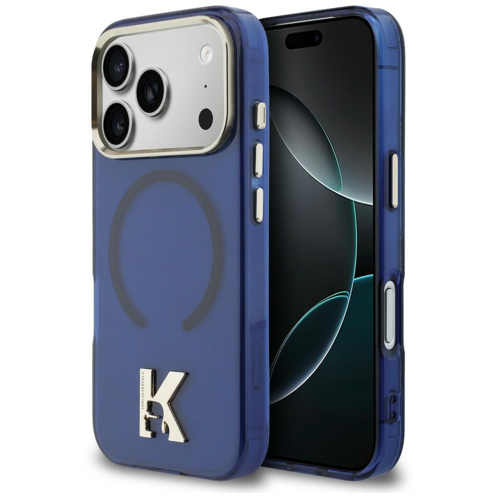 Husa de protectie Karl Lagerfeld compatibil cu iPhone 17 Pro / iPhone 18 Pro, Albastru
