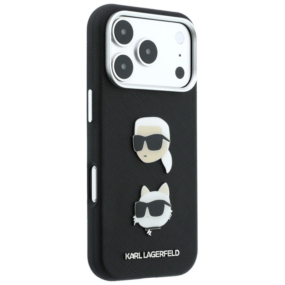 Husa de protectie Karl Lagerfeld Saffiano compatibil cu iPhone 18 Pro Max / iPhone 17 Pro Max, Negru