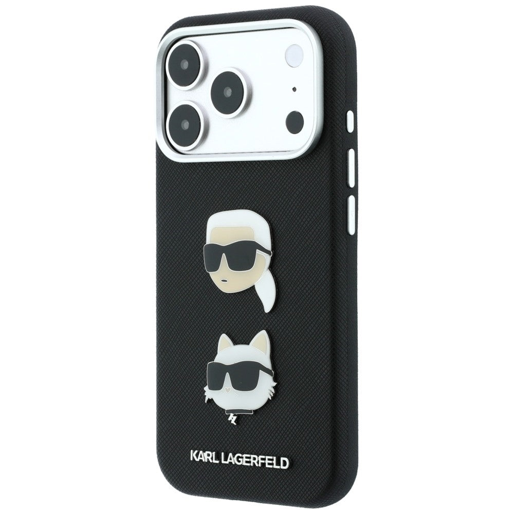Husa de protectie Karl Lagerfeld Saffiano compatibil cu iPhone 18 Pro Max / iPhone 17 Pro Max, Negru