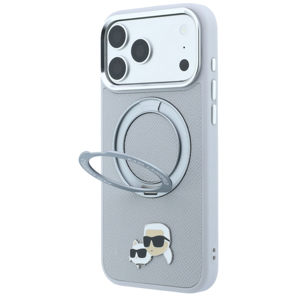 Husa de protectie Karl Lagerfeld compatibil cu iPhone 17 Pro Max / iPhone 18 Pro Max, Gri