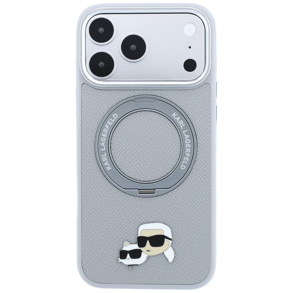 Husa de protectie Karl Lagerfeld compatibil cu iPhone 17 Pro Max / iPhone 18 Pro Max, Gri