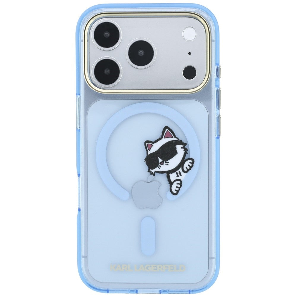 Husa de protectie Karl Lagerfeld compatibil cu iPhone 17 Pro Max / iPhone 18 Pro Max, Albastru