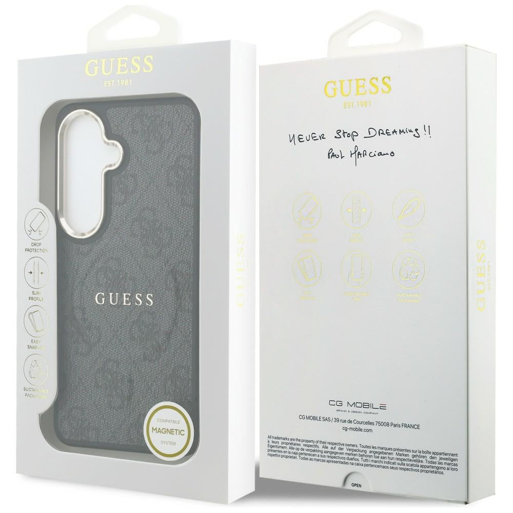 Husa de protectie Guess Leather 4G compatibil cu Samsung Galaxy S26 FE, Negru