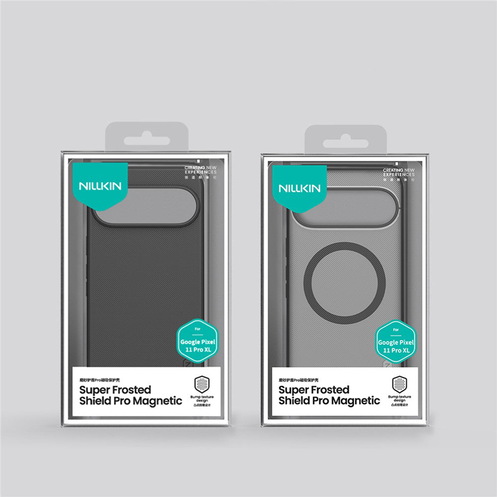 Husa de protectie Nillkin Super Frosted Shield Pro Magnetic compatibil cu Google Pixel 11 Pro XL, Negru Transparent