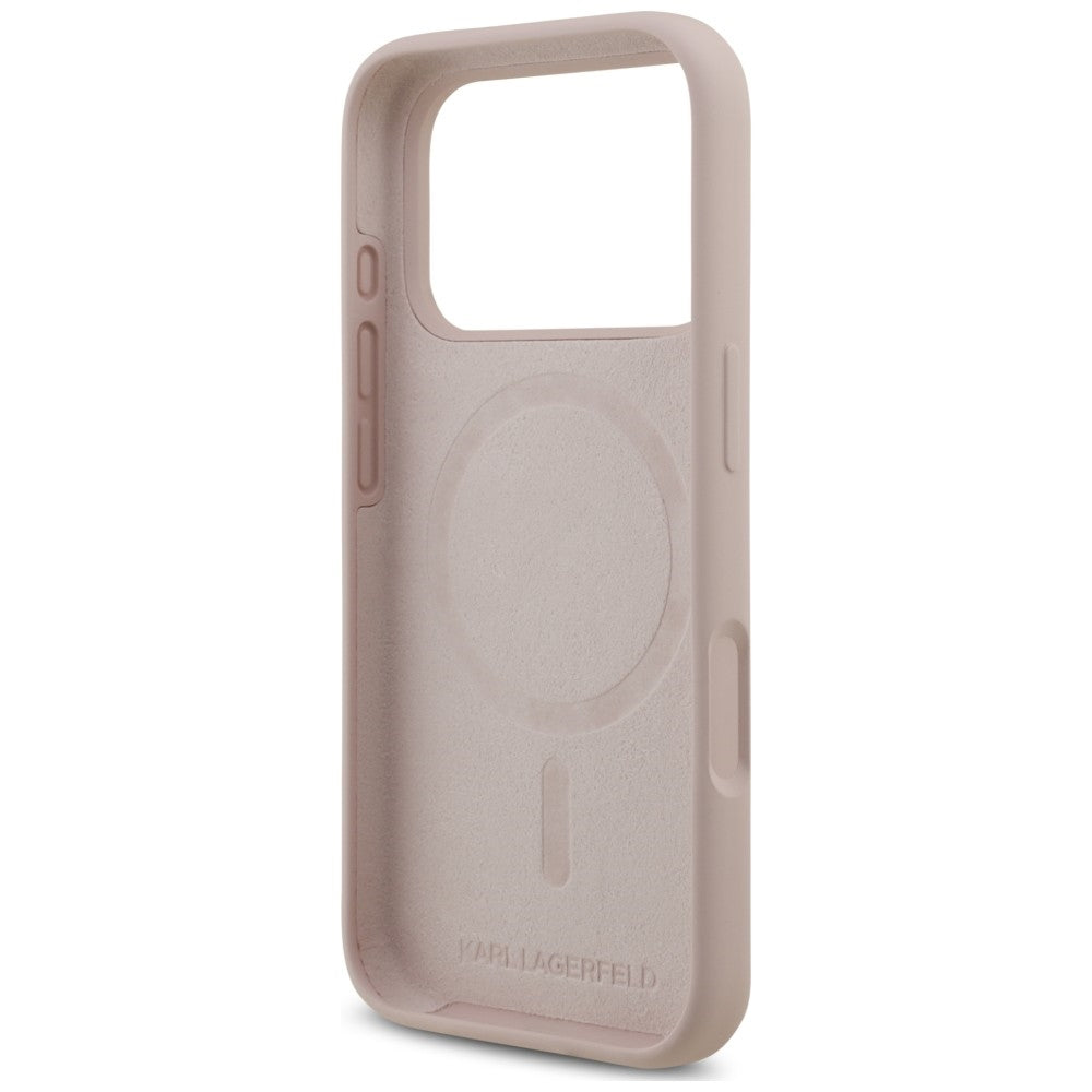 Husa de protectie Karl Lagerfeld compatibil cu iPhone 18 Pro / iPhone 17 Pro, Roz