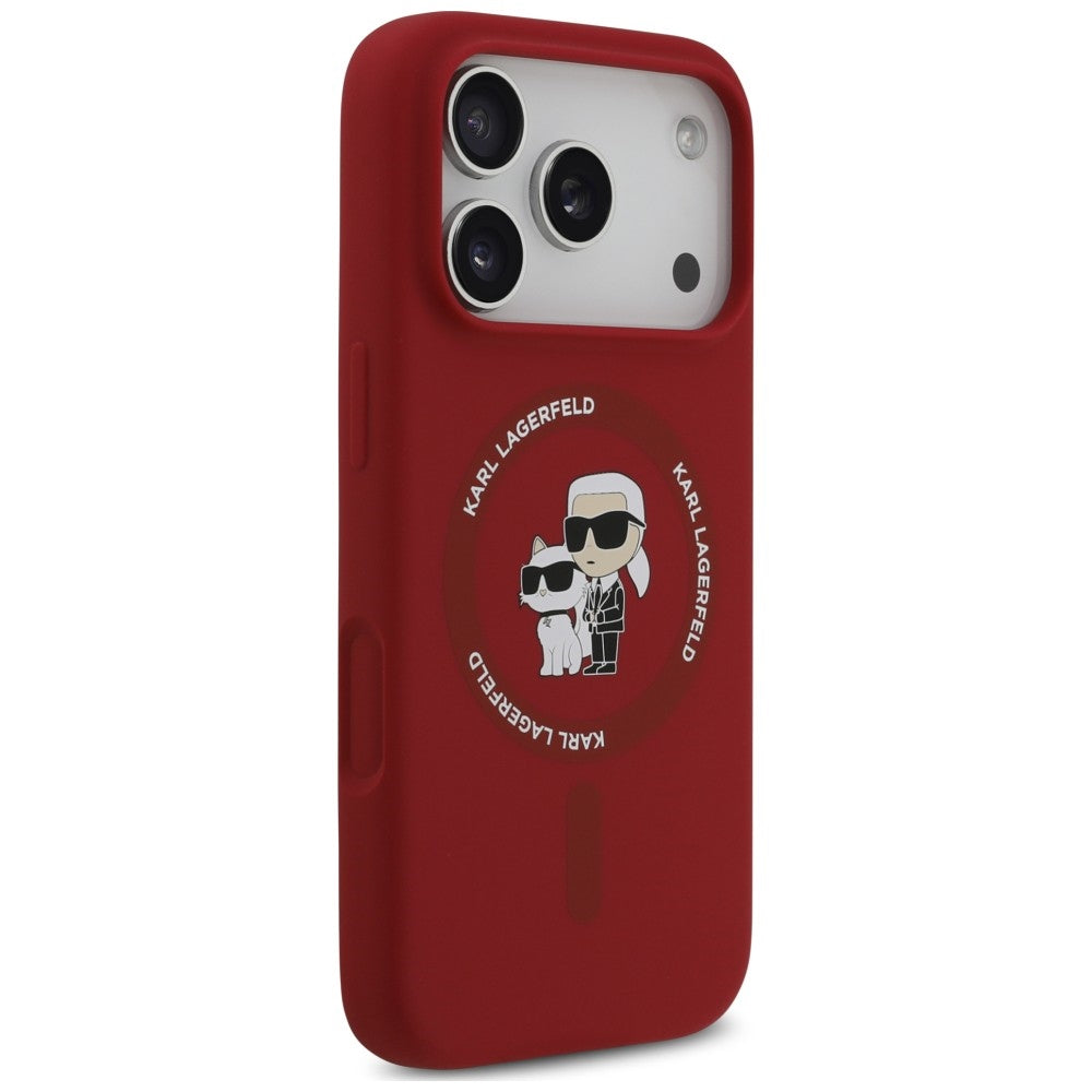 Husa de protectie Karl Lagerfeld compatibil cu iPhone 18 Pro Max / iPhone 17 Pro Max, Roșu