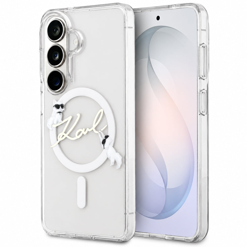 Husa de protectie Karl Lagerfeld compatibil cu Samsung Galaxy S26 FE, Transparent