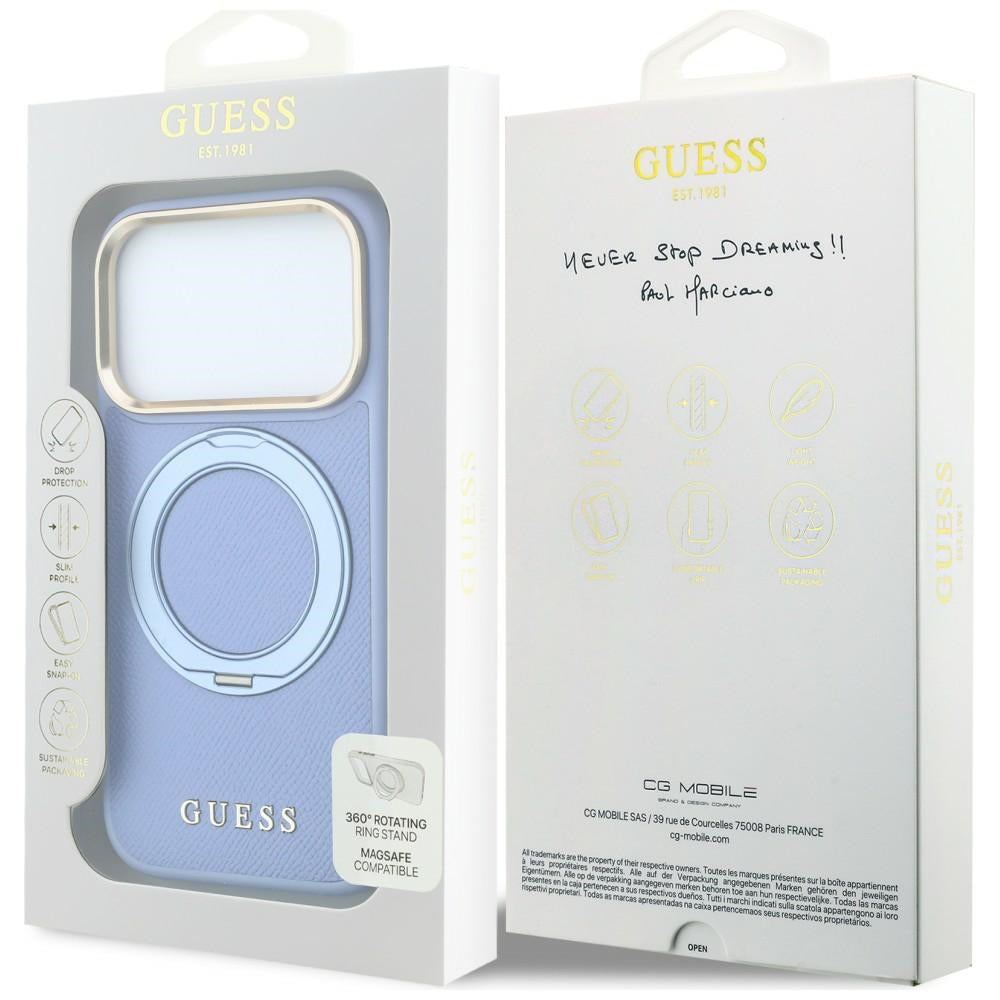 Husa de protectie Guess compatibil cu iPhone 17 Pro / iPhone 18 Pro, Albastru