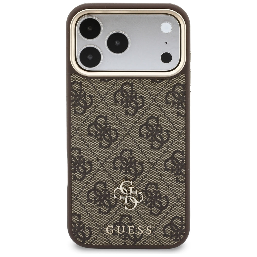 Husa de protectie Guess Hardcase 4G compatibil cu iPhone 18 Pro / iPhone 17 Pro, Maro