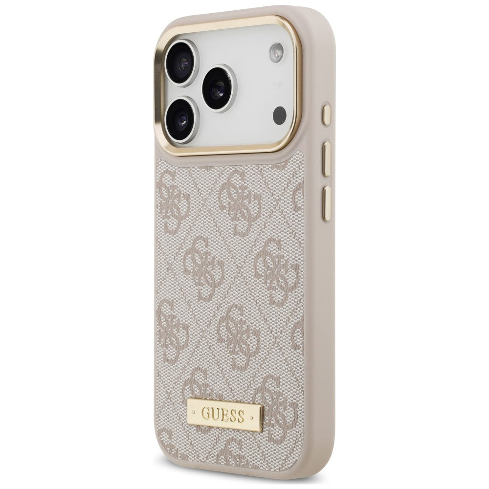 Husa de protectie Guess Hardcase 4G compatibil cu iPhone 18 Pro / iPhone 17 Pro, Roz