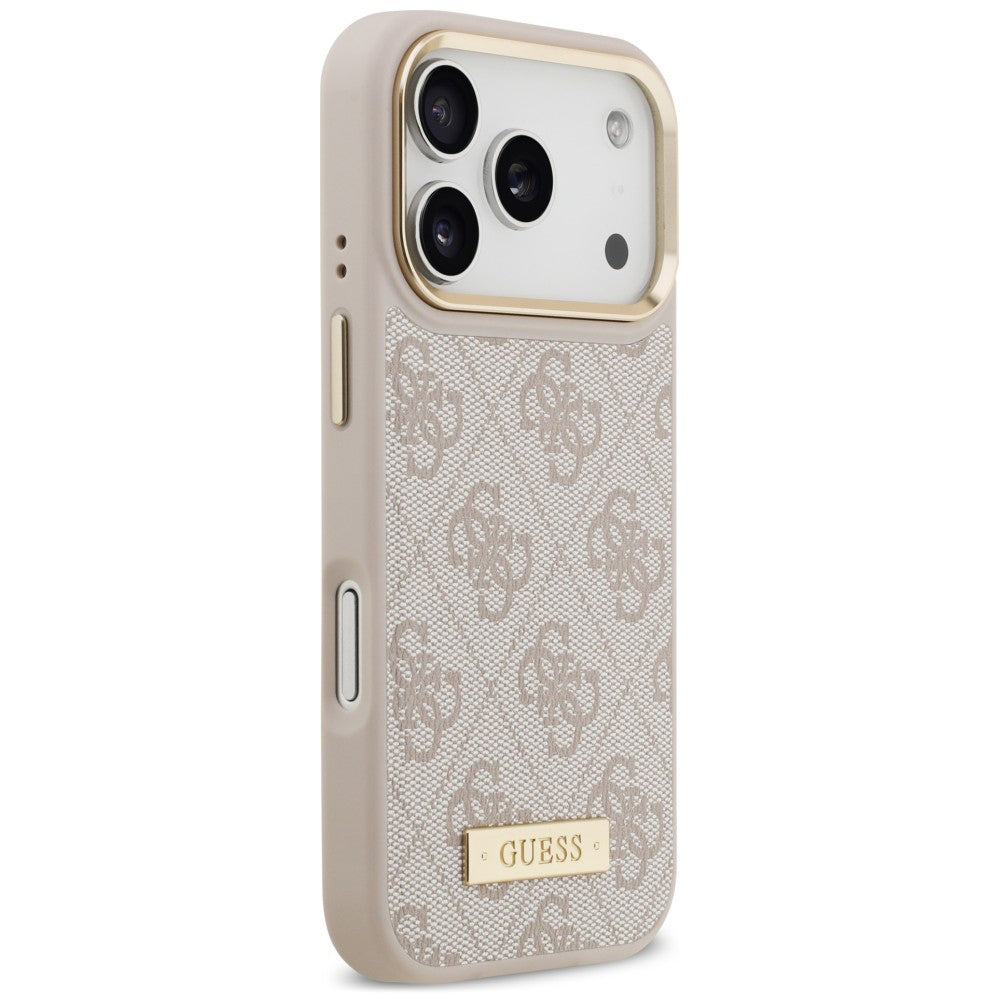 Husa de protectie Guess Hardcase 4G compatibil cu iPhone 18 Pro / iPhone 17 Pro, Roz