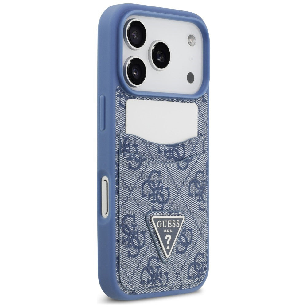 Husa de protectie Guess Hardcase 4G compatibil cu iPhone 17 Pro Max / iPhone 18 Pro Max, Albastru