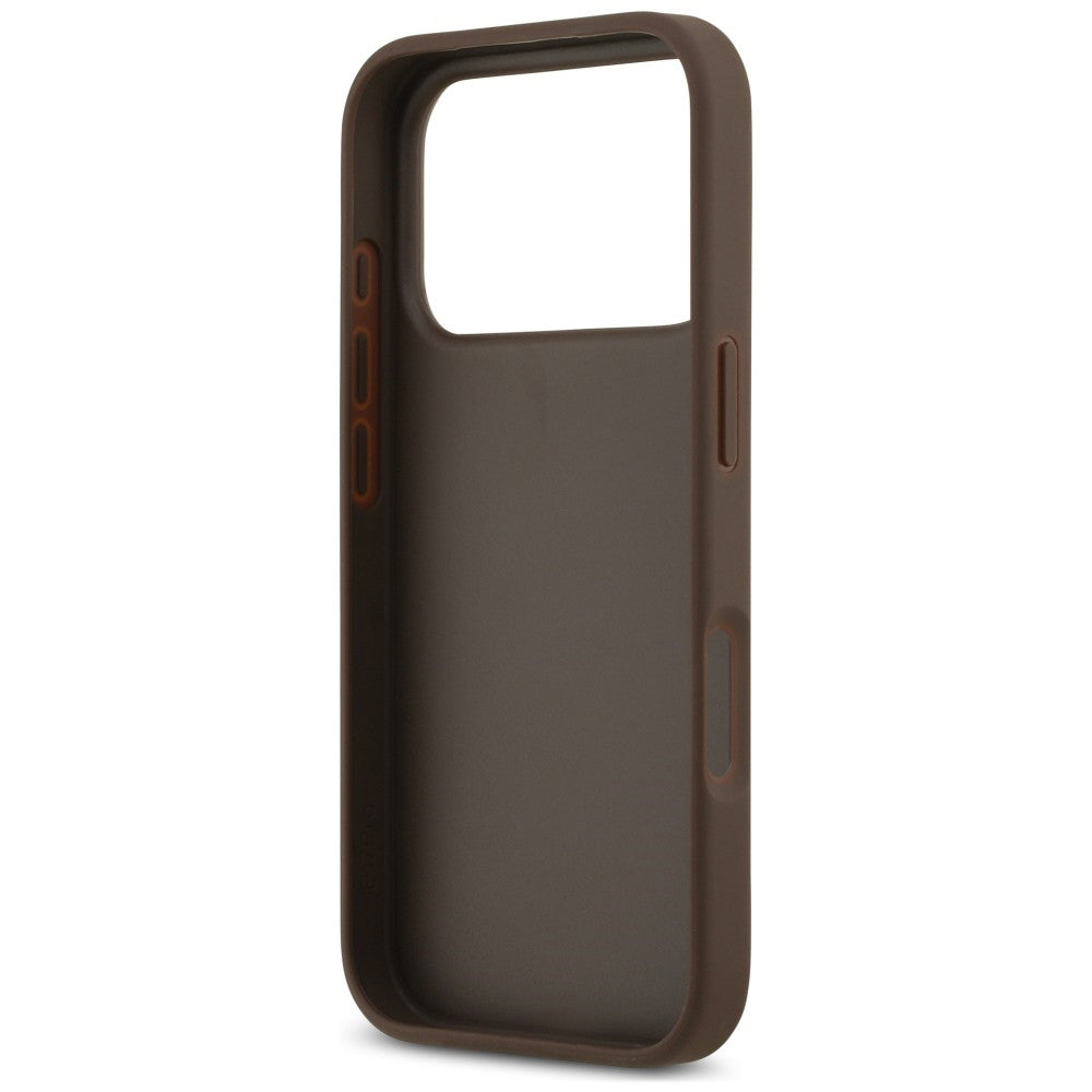 Husa de protectie Guess Hardcase 4G compatibil cu iPhone 18 Pro / iPhone 17 Pro, Maro