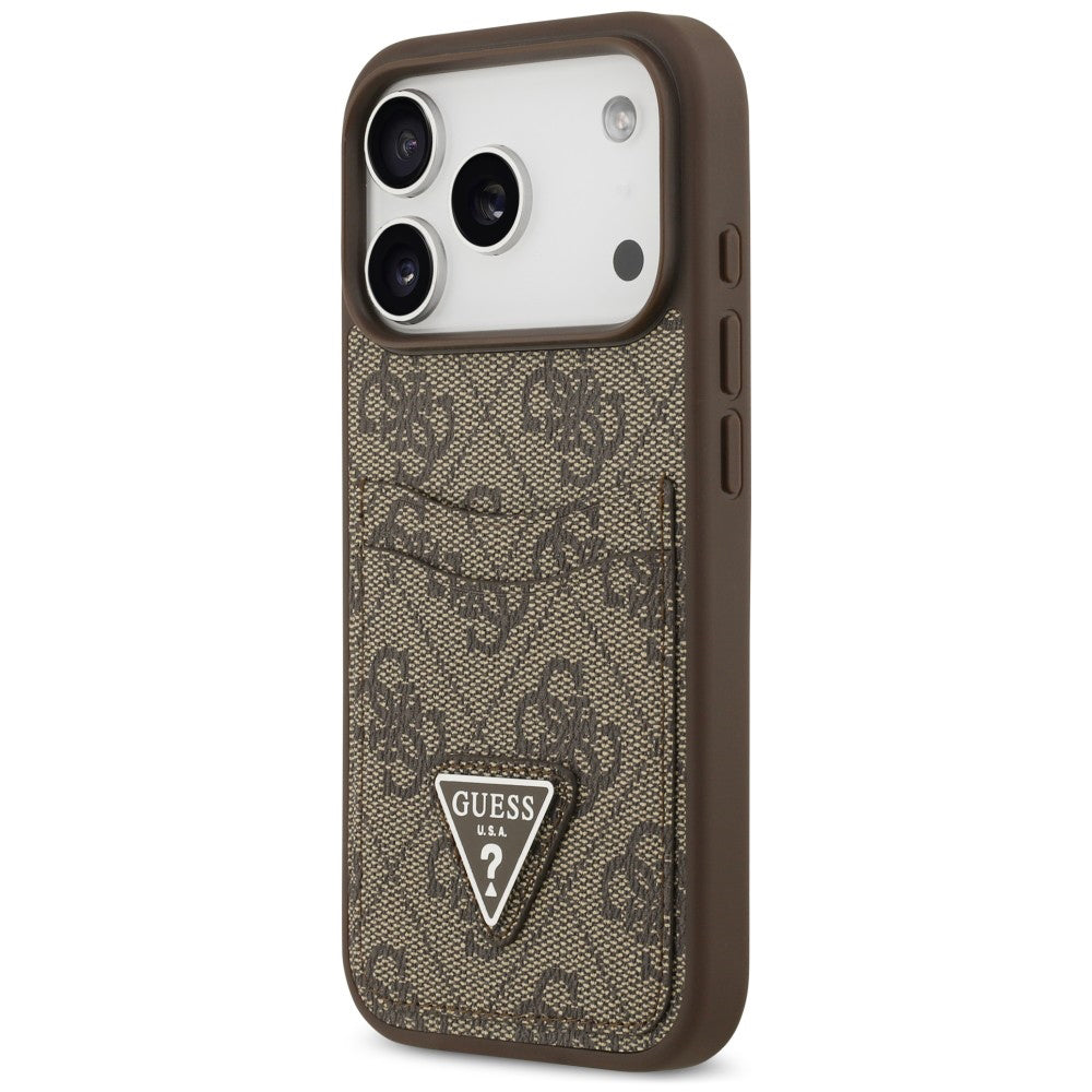 Husa de protectie Guess Hardcase 4G compatibil cu iPhone 18 Pro Max / iPhone 17 Pro Max, Maro