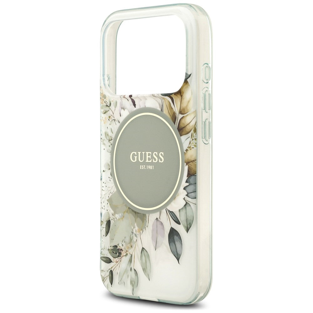 Husa de protectie Guess IML compatibil cu iPhone 18 Pro / iPhone 17 Pro, Verde